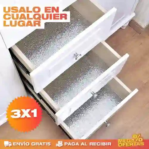 PROMO 3X1 - Lámina de Cocina Adhesiva 30x40 cm c/u