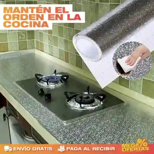 PROMO 3X1 - Lámina de Cocina Adhesiva 30x40 cm c/u